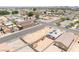Panoramic aerial shot offering a view of multiple homes in a residential community, featuring a tranquil skyline backdrop at 1328 Balzar Ave, Las Vegas, NV 89106