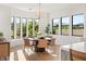 Bright dining room with bay windows and scenic views at 1987 Orchard Mist St, Las Vegas, NV 89135