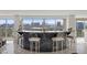 Modern condo living room featuring a granite bar with a spectacular city view at 3111 Bel Air Dr # 21A & 21C, Las Vegas, NV 89109