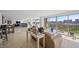 Spacious living room with city views, comfortable seating, and marble floors, perfect for entertaining at 3111 Bel Air Dr # 21A & 21C, Las Vegas, NV 89109