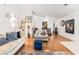 Bright living space featuring hardwood floors, comfortable furnishings, and modern accents at 3673 Ian Thomas St # 201, Las Vegas, NV 89129