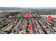 Beautiful aerial shot of a community with organized street layout and uniform housing at 4408 Oasis Plains Ave, North Las Vegas, NV 89085