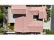 Captivating bird's eye view of the home's roof, surrounding greenery, and neighborhood layout at 4408 Oasis Plains Ave, North Las Vegas, NV 89085