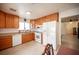 Functional kitchen with ample cabinet space and white appliances at 4616 E Idaho Ave, Las Vegas, NV 89104