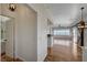 Hallway with wood floors leading into an open-concept living space at 483 Marina Cv, Boulder City, NV 89005