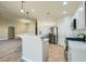 Modern kitchen featuring a breakfast bar and stainless steel appliances at 5817 Pirate Ship Dr, North Las Vegas, NV 89031