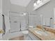 Bathroom featuring a shower/tub combo and granite countertops at 5918 Terra Grande Ave, Las Vegas, NV 89122