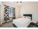 Cozy bedroom with carpet, black-out curtains, and modern decor at , Las Vegas, NV 89149