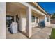 Covered patio with outdoor seating and barbecue at , Las Vegas, NV 89149