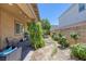 Charming backyard features a covered patio and minimal landscaping at 10181 Mount Harlow Ct, Las Vegas, NV 89141
