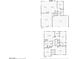 Two-story floor plan showcasing the layout, including the kitchen, bedrooms, bathrooms, and living spaces at 10673 Bonchester Hill St, Las Vegas, NV 89141