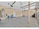Spacious three car garage with epoxy floors and plenty of storage space at 10673 Bonchester Hill St, Las Vegas, NV 89141