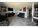 Spacious living room featuring wood-look tile flooring at 1152 Miller Ave, Las Vegas, NV 89106