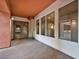 Entrance to condo building with double doors and tiled walkway at 23 E Agate Ave # 308, Las Vegas, NV 89123