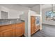 Spacious kitchen featuring granite counters, stainless steel appliances and white oven, modern design at 23 E Agate Ave # 308, Las Vegas, NV 89123