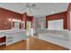 Large main bathroom with a soaking tub, glass enclosed shower and double sinks at 2825 Brianwood Ct, Las Vegas, NV 89134