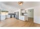 Modern kitchen featuring stainless steel appliances and sleek white cabinets at 3086 Cardinal Dr, Las Vegas, NV 89121
