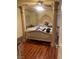 Large primary bedroom with a classic bed frame and pillars at 3128 Spring City Ave, North Las Vegas, NV 89081