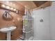 Updated bathroom featuring glass shower and modern fixtures at 4581 Aspen Ave, Mount Charleston, NV 89124