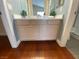 Bathroom with white vanity and cabinets at 5824 Red Gull St, Las Vegas, NV 89149