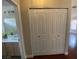 The hallway features a closet, leading to the main bathroom with great lighting and vanity at 5824 Red Gull St, Las Vegas, NV 89149