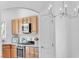 Bright kitchen with gas range and ample cabinet space at 9047 Harbor Wind Ave, Las Vegas, NV 89178