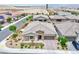 Overhead view of a single-story home featuring landscaped front and back yards and desert surroundings at 10972 Dixie Johnson Ave, Las Vegas, NV 89166