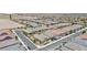 Scenic aerial view of a community with single-Gathering homes, mature landscaping, and tile roofs at 10972 Dixie Johnson Ave, Las Vegas, NV 89166