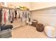 Large walk-in closet provides ample storage space with clothes racks and organizers for an efficient wardrobe system at 10972 Dixie Johnson Ave, Las Vegas, NV 89166