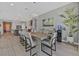 Bright dining area with stylish furnishings, seamlessly connected to the kitchen at 112 Springbough Ln, Las Vegas, NV 89138