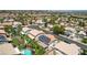 An aerial view of the neighborhood showcasing well-maintained homes and a desirable community setting at 1371 Cumulus Ct, Henderson, NV 89014