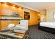 Open-concept kitchenette with modern appliances seamlessly integrated into the room at 2000 Fashion Show Dr # 5300, Las Vegas, NV 89109
