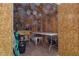 Organized tool shed featuring a workbench, pegboard, and ample storage for gardening and home improvement equipment at 2079 Port Royal Dr, Laughlin, NV 89029