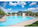 Take a dip in the cool, blue swimming pool at the community center, perfect for relaxation on a sunny day at 2198 Maderno St, Henderson, NV 89044