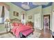 Bedroom features ornate sky painted ceiling and classic furniture with ample natural light at 2200 Glenbrook Way, Las Vegas, NV 89117