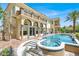 Beautiful backyard oasis with pool, spa, and outdoor grill, ideal for entertaining at 2200 Glenbrook Way, Las Vegas, NV 89117