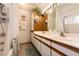 Bathroom showcasing double sinks, shower, and bath tub with natural lighting at 3550 Bay Sands Dr # 3089, Laughlin, NV 89029