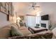Comfortable living room with plush seating, decorative fireplace, and neutral decor at 3550 Bay Sands Dr # 3089, Laughlin, NV 89029