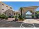 Community pool access through a decorative gated entrance with palm trees at 3550 Bay Sands Dr # 3089, Laughlin, NV 89029