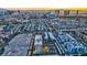 Scenic aerial view of the residential area with a stunning cityscape in the distance at 3930 University Center Dr # 412, Las Vegas, NV 89119