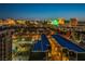 Striking city view featuring the vibrant Las Vegas skyline at twilight at 3930 University Center Dr # 412, Las Vegas, NV 89119