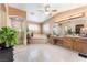 Bright bathroom with a shower and tub, as well as plenty of natural light and a vanity area at 4905 Ricky Rd, Las Vegas, NV 89130