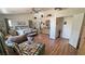 Spacious main bedroom with high ceilings, wood floors, and ample closet space at 4910 Marywood Ct, Pahrump, NV 89061