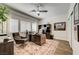 Spacious home office features wood floors, bright lighting, and plenty of storage at 8928 Stafford Springs Dr, Las Vegas, NV 89134