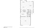 Detailed first floor plan showing the layout of the kitchen, living room, and garage at 10656 Hyde Corner Ave, Las Vegas, NV 89166