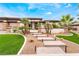 Beautiful front yard with desert landscaping and stone walkway leading to front entrance at 11 Knob Oak Dr, Henderson, NV 89052