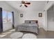Bedroom with vaulted ceiling and natural light at 1428 Daybreak Dr, Las Vegas, NV 89108