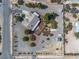 Overhead aerial of home showcases roof and landscaping at 170 Dove St, Pahrump, NV 89060