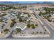 Aerial view showcases the home's location with mountain views and desert landscape at 170 Dove St, Pahrump, NV 89060