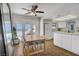 Bright dining area with tile flooring and access to outdoor space at 2935 Hardin Dr, Henderson, NV 89074